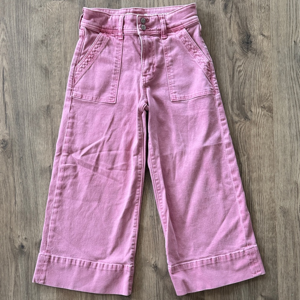 GAP Kids Pink Wide-Leg Casual Pants